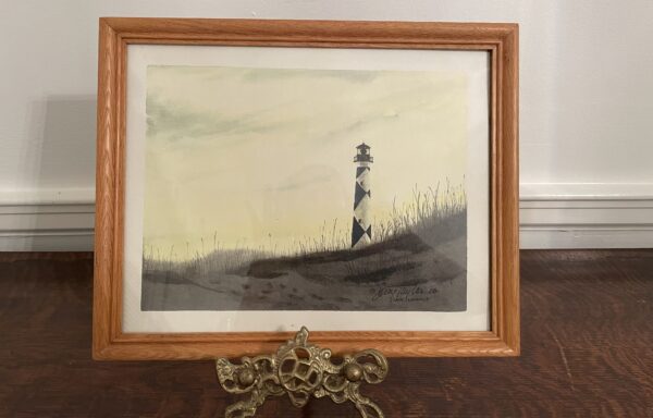 Cape Lookout Lighthouse Print in Frame