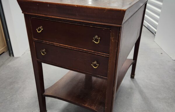 Antique Side Table, 2 drawers
